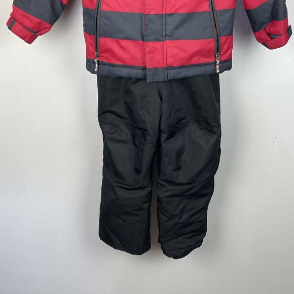 Cherokee Black Snow Bib and Red Black Thinsulate Insulation Coat Set Size 4T - Picture 4 of 12